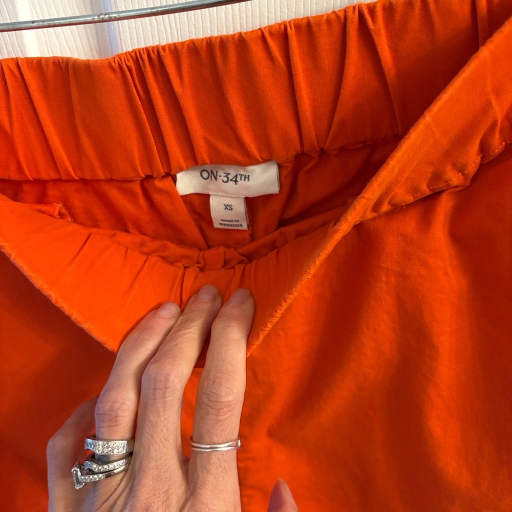 ON-34TH Women's Wide Leg Pants - Vibrant Orange